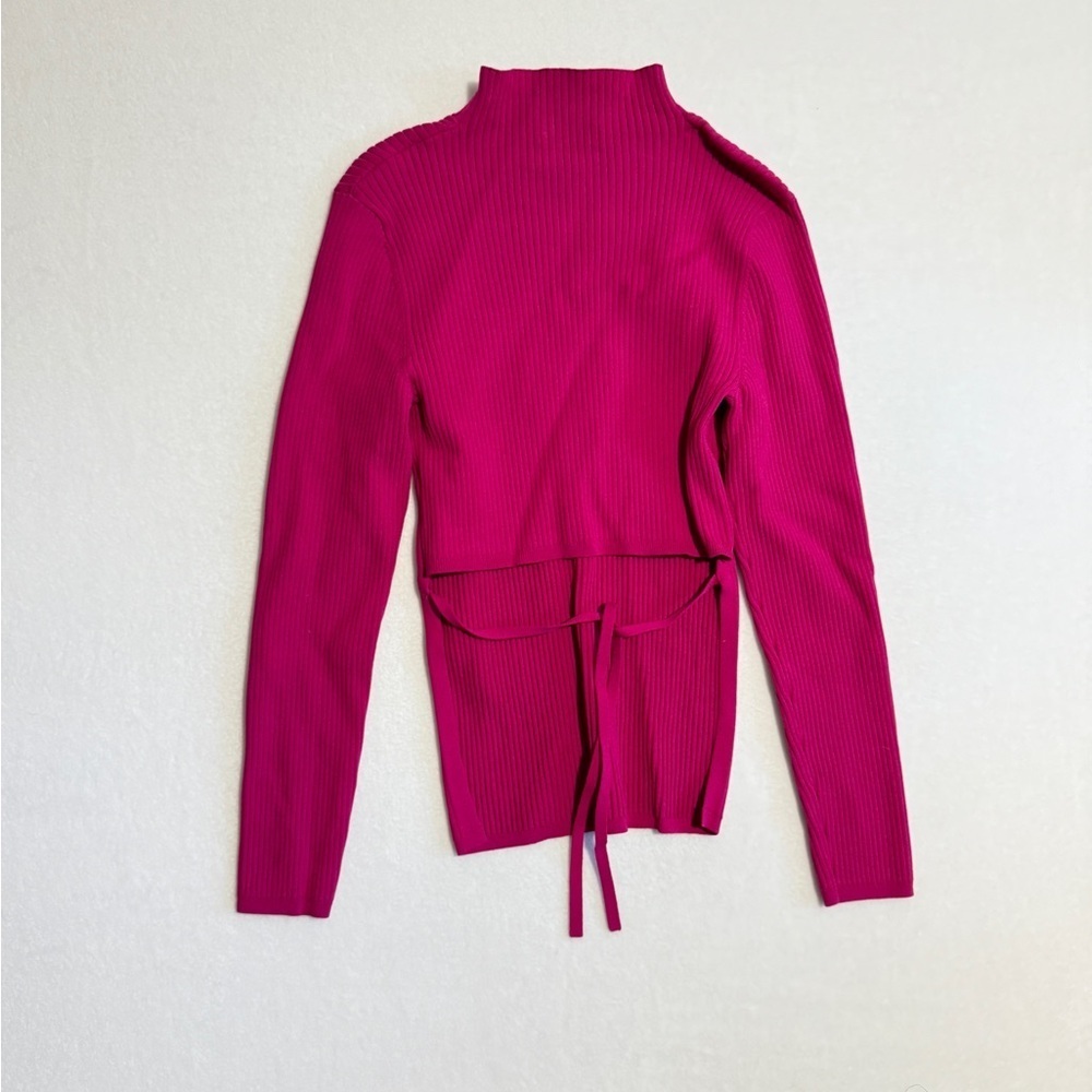 Aritzia Babaton Pink Open Back Sweater Size M - Picture 4 of 5